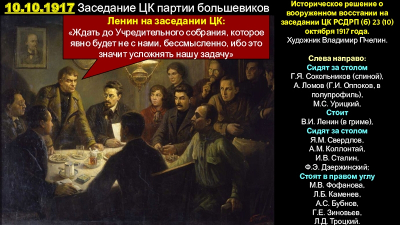 Историческое решение. Заседание ЦК 10 октября 1917. Заседание ЦК Большевиков 10 октября. Собрание Большевиков в октябре 1917. Заседание ЦК РСДРП Б 10 октября 1917 года.