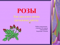 Розы