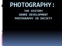 Photography in society