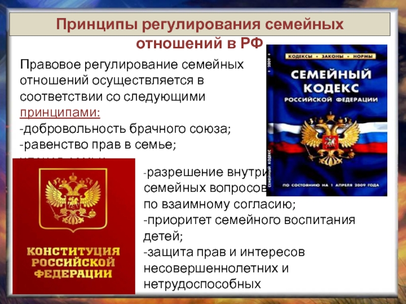 Регулирование семьи. Принципы правового регулирования семейных отношений. Правовое регулирование семейных отношений презентация. Какие вопросы регулируются семейным кодексом. Какие вопросы регулируются семейным кодексом РФ.