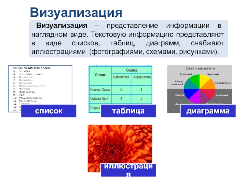 Визуальное отображение