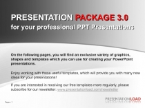 PRESENTATION PACKAGE 3.0 for your professional PPT Presentations