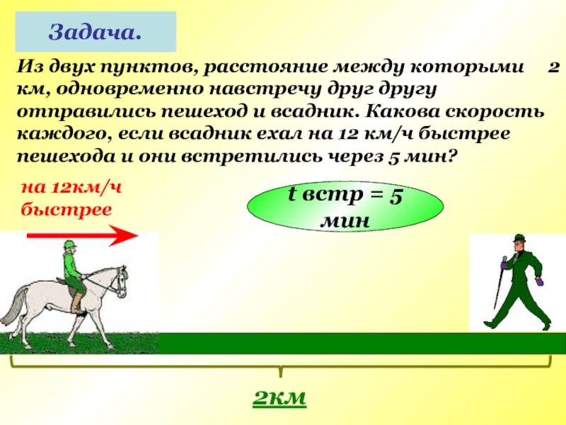 Одновременный выход. Задача из двух пунктов. Из двух пунктов расстояние между. Задачи всадника. Задача всадник и пешеход.