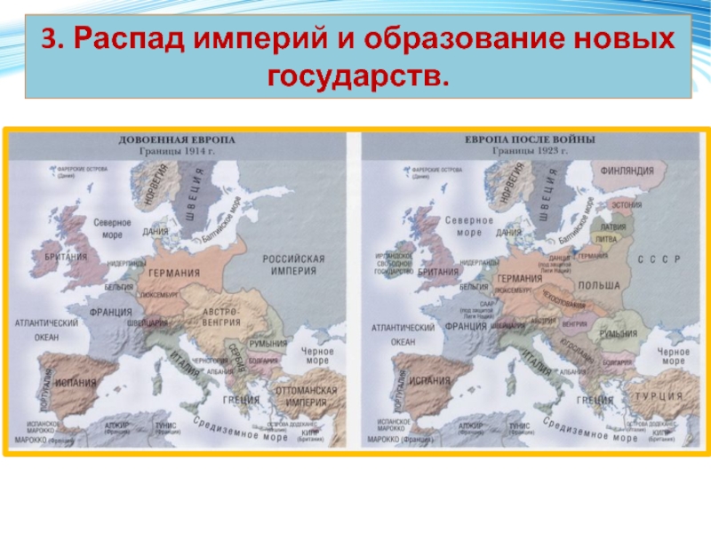 Карта развала российской империи