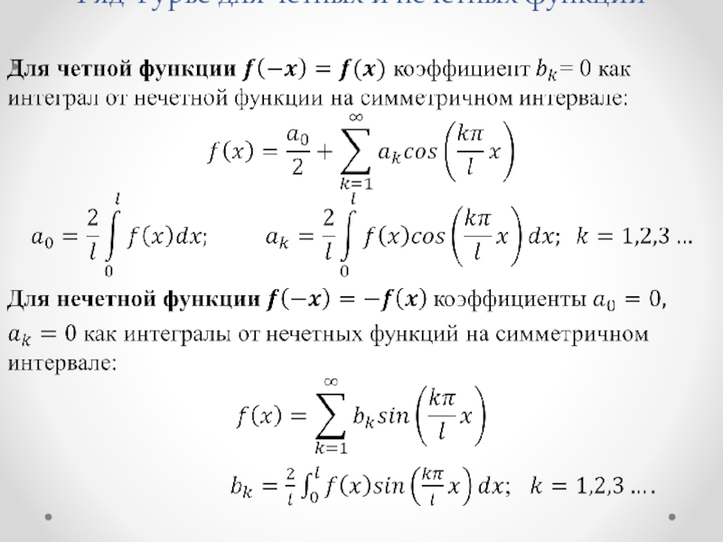 Рядом фурье. Ряд Фурье формула. Разложение функции в ряд Фурье формулы. Ряд Фурье до 5 гармоники. Разложить функцию в интеграл Фурье.