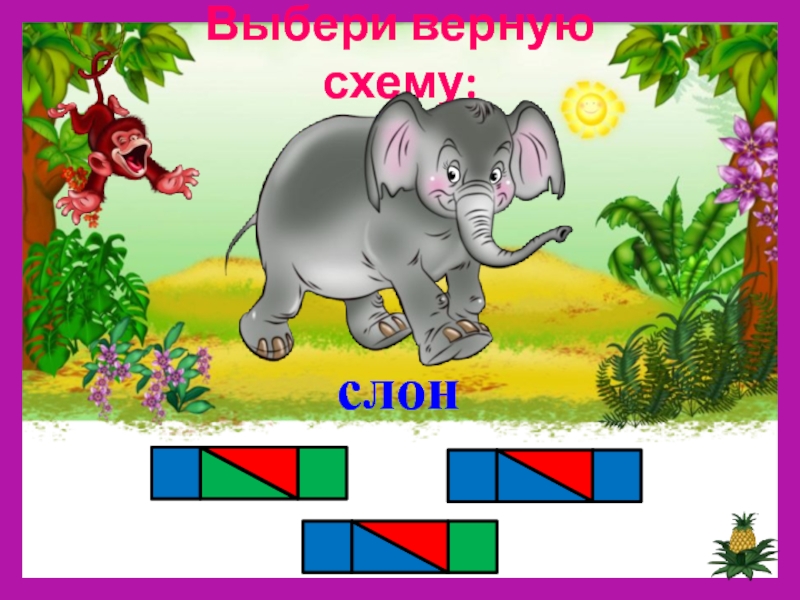Окончание слова слонов. Схема слова слон. Слон схема слова цветная. Слон звуковая схема. Составить схему слова слон.