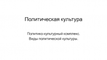 Политическая культура