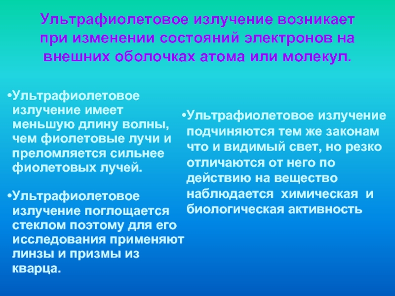 Инфракрасное излучение и ультрафиолетовое излучение презентация