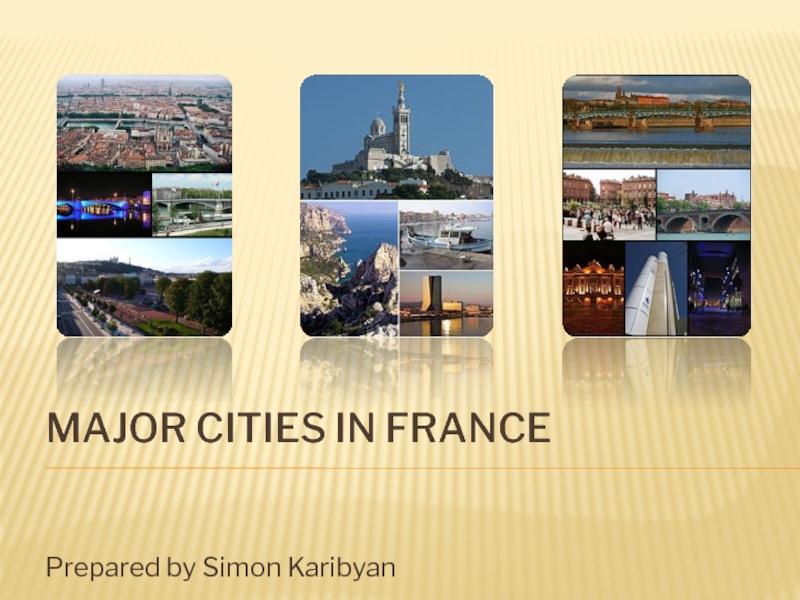 Major cities in France