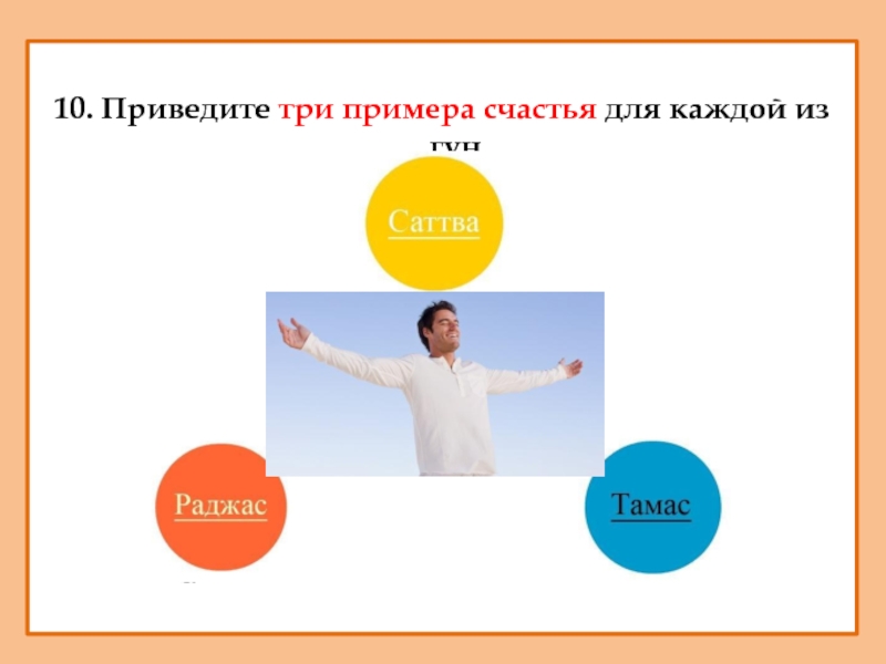 Пример счастье огэ. Примеры счастья. Приведите пример счастья. Три гуны Саттва раджас Тамас. Примеры на тему счастье.