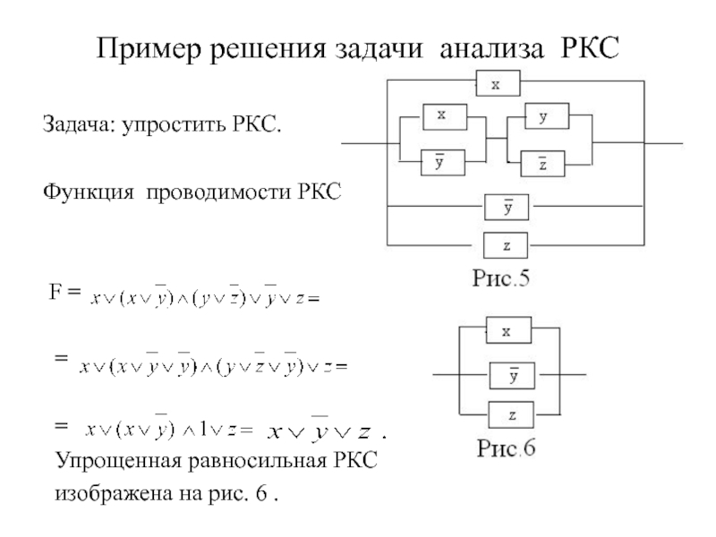 Что такое функция проводимости релейно контактной схемы