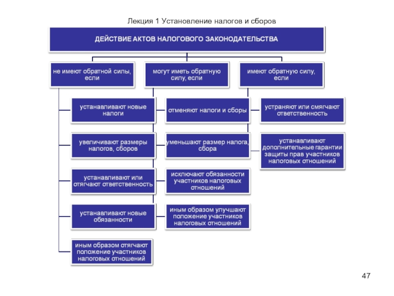 Налоговое право схема