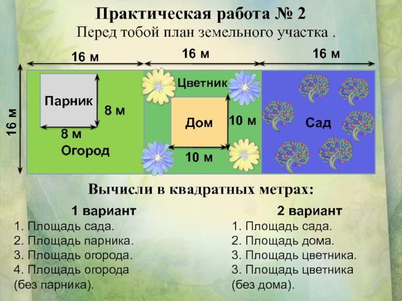 Найти площадь участка план земельного участка