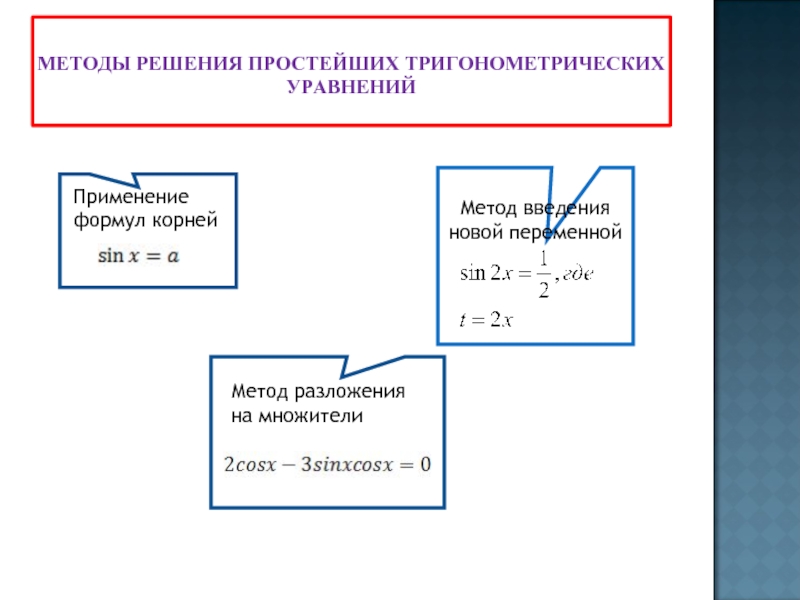 Презентация решение тригонометрических уравнений методом разложения на множители