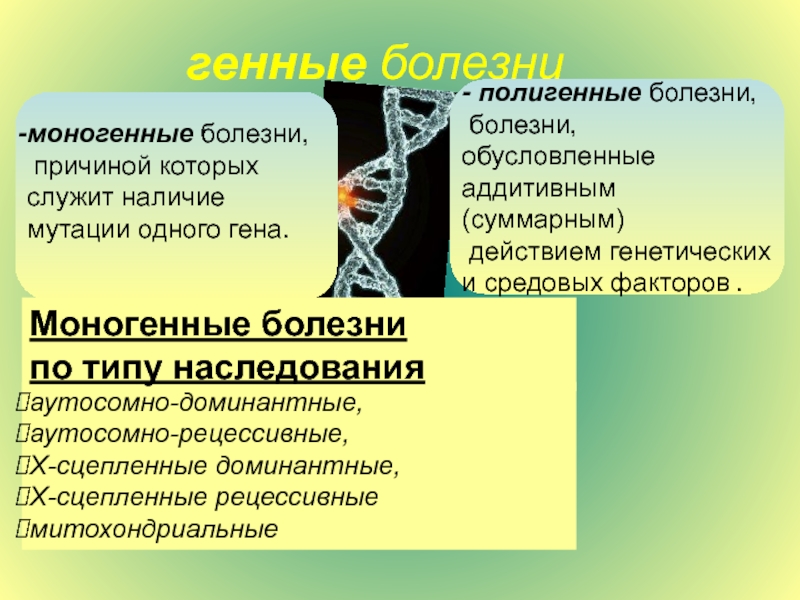 Признаки моногенных заболеваний. Моногенные и полигенные заболевания. Генные болезни моногенные. Классификация моногенных болезней. Заболевания с полигенным типом наследования.