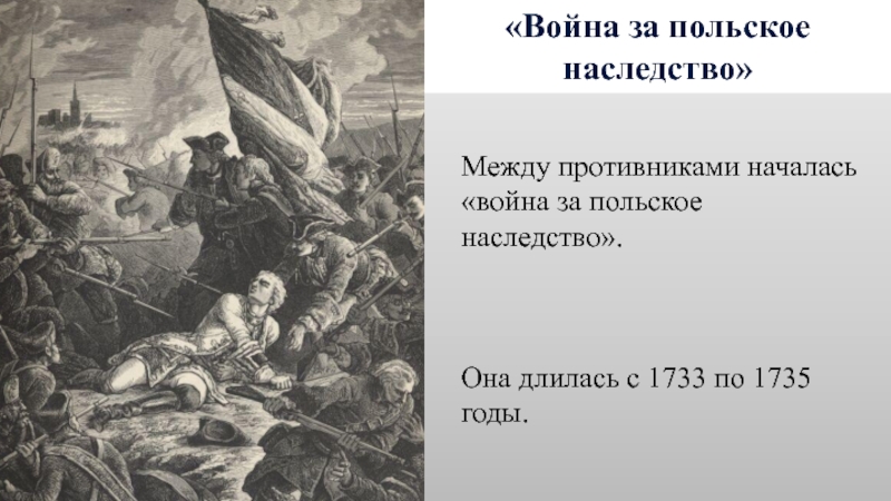 Война за польское наследство карта