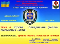 МІНІСТЕРСТВО ОБОРОНИ УКРАЇНИ Військова академія Факультет підготовки офіцерів