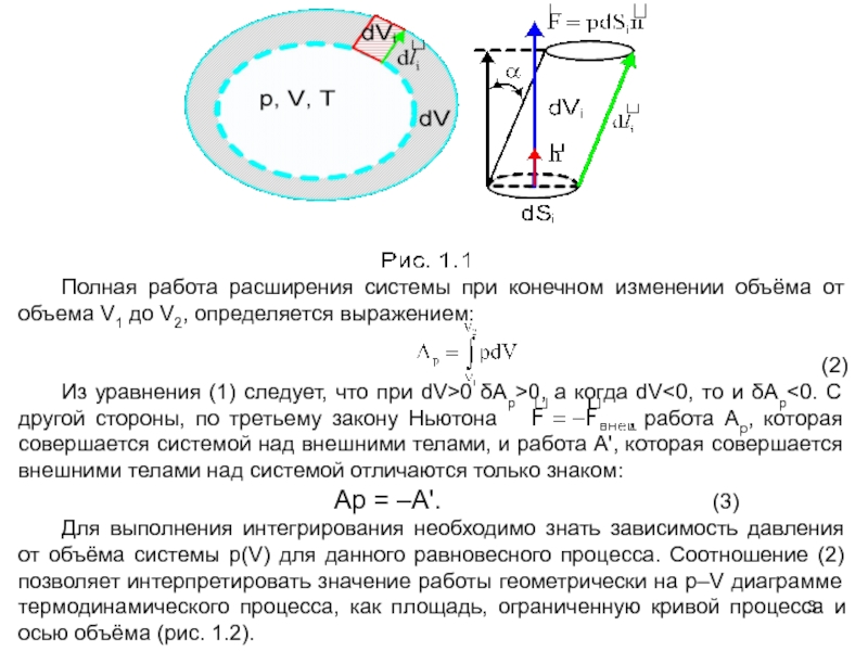 Работа расширения системы