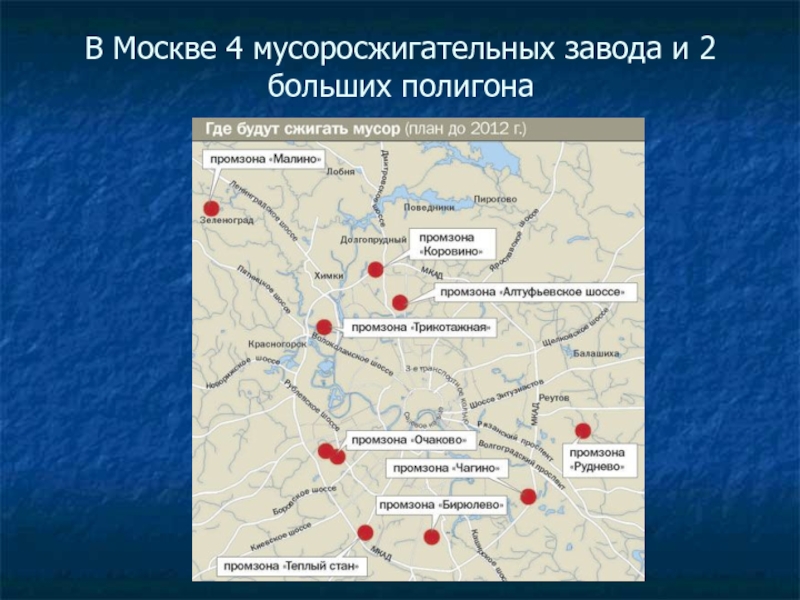 Схема строительства мусоросжигательных заводов в подмосковье