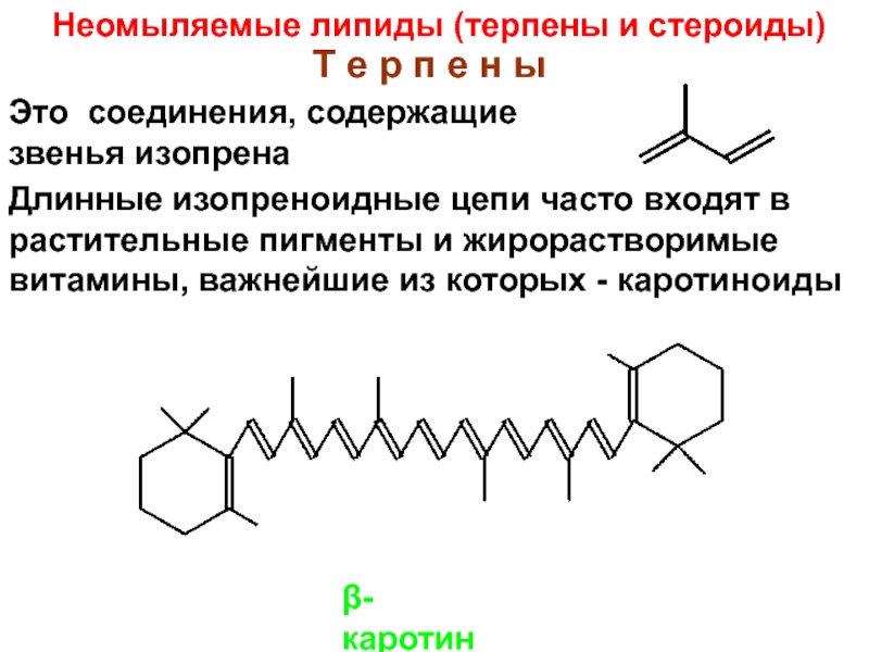 Неомыляемые липиды презентация