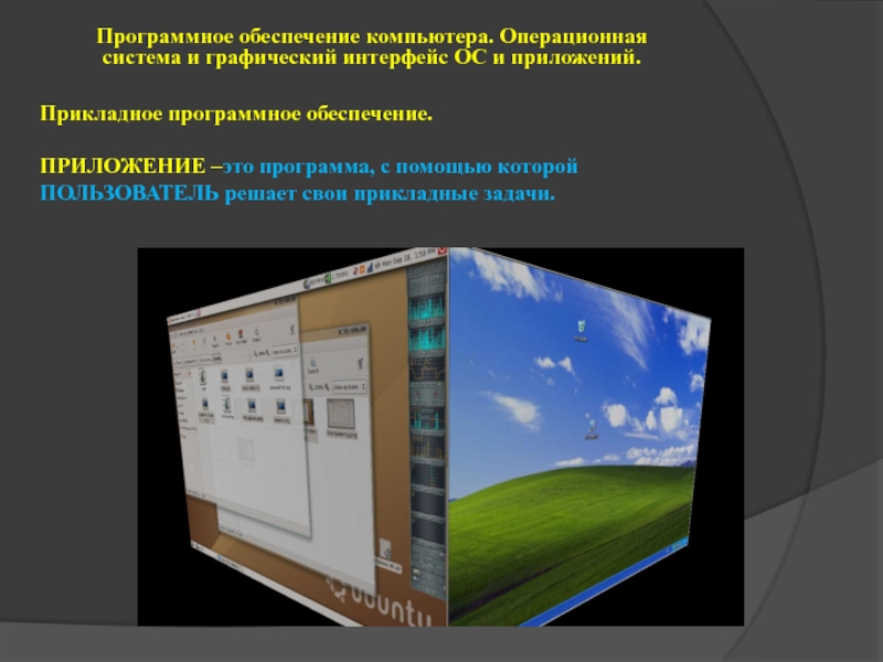 Операционная система графический интерфейс пользователя презентация