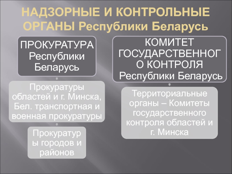 Контрольно надзорные органы понятие и классификация