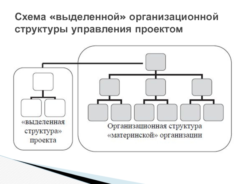 Процесс создания организационной структуры управления. Схема «выделенной» организационной структуры управления проектом. Схема организационной структуры «управления по проектам». Выделенная» организационная структура управления. Выделенная организационная структура управления проектом.