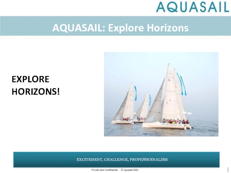 AQUASAIL: Explore Horizons
1
EXPLORE
HORIZONS!
EXCITEMENT, CHALLENGE,