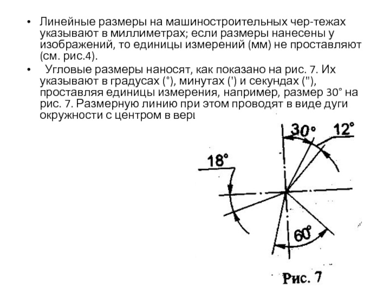 Что такое линейные размеры изображения