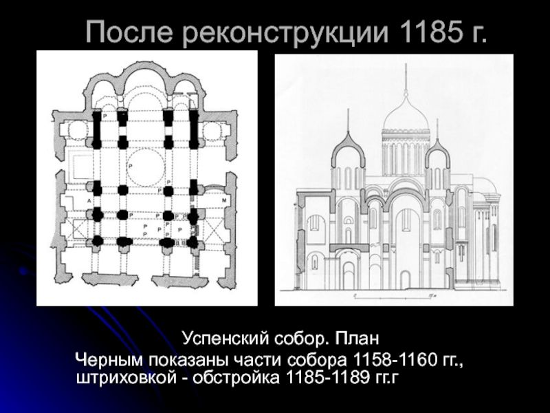 Успенский собор во владимире план фасад