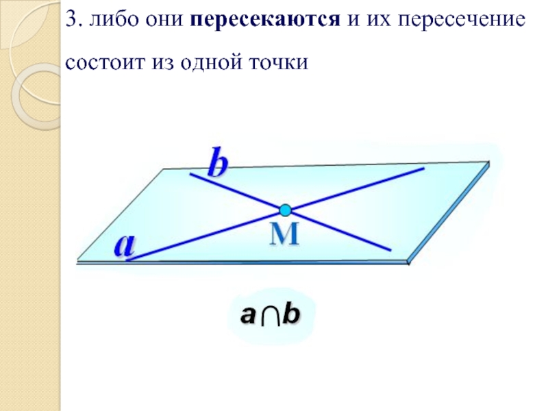 Три либо. Пересекающиеся прямые в пространстве. Пересекающиеся прямые в простран. Пересечение прямых в пространстве. Символ пересечения прямых в пространстве.