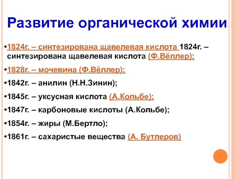 Предмет органической химии презентация 10 класс