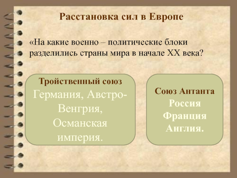 Какие державы стали более могущественными какие отошли на второй план