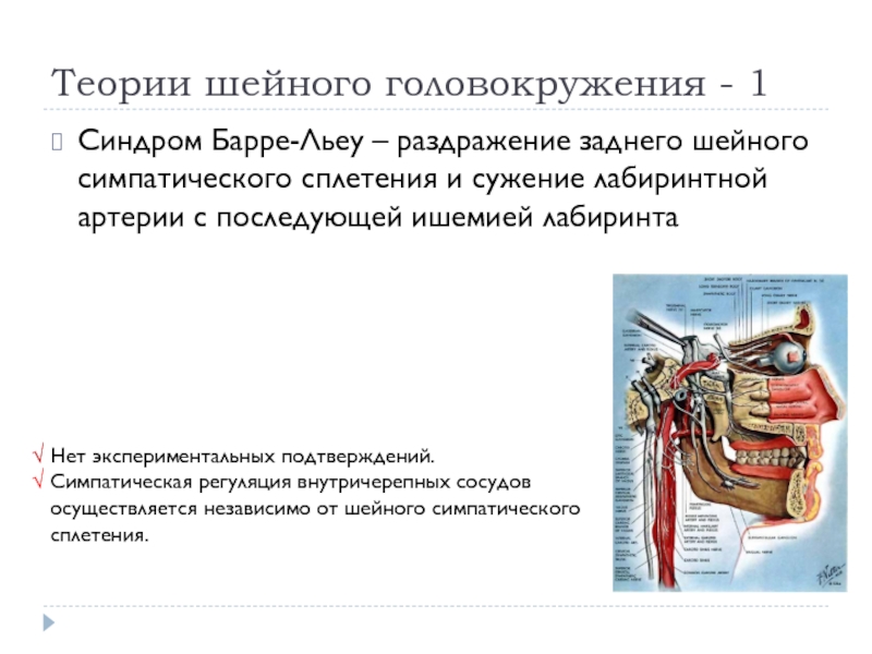 Синдром позвоночной артерии что это такое. Синдром Барре-Льеу мигрень. Синдром Барре-Льеу шейная. Симпатический синдром Барре Льеу. Задний шейный симпатический синдром (синдром позвоночной артерии)..