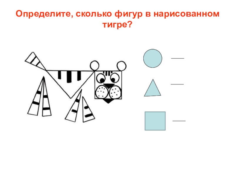 Сколько фигур. Сколько фигур в мире. Рисованные тигр из фигур. Узнать какие фигуры нарисованы в книге.