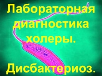 Лабораторная диагности холеры, дисбактериоз 