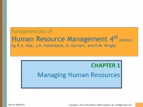 fundamentals of Human Resource Management 4 th edition by R.A. Noe, J.R