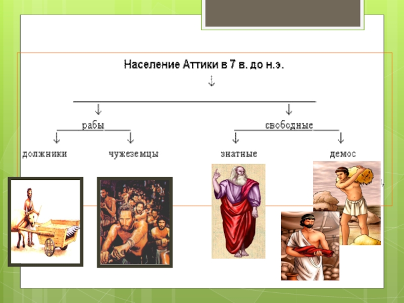 Демос в афинах. Схема населения Афин. Стадии судебного процесса в Афинах. Зарождение демократии в Афинах. Архонты в древней Греции.