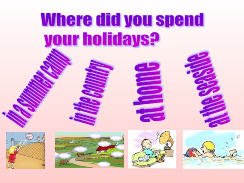 How did your holidays be