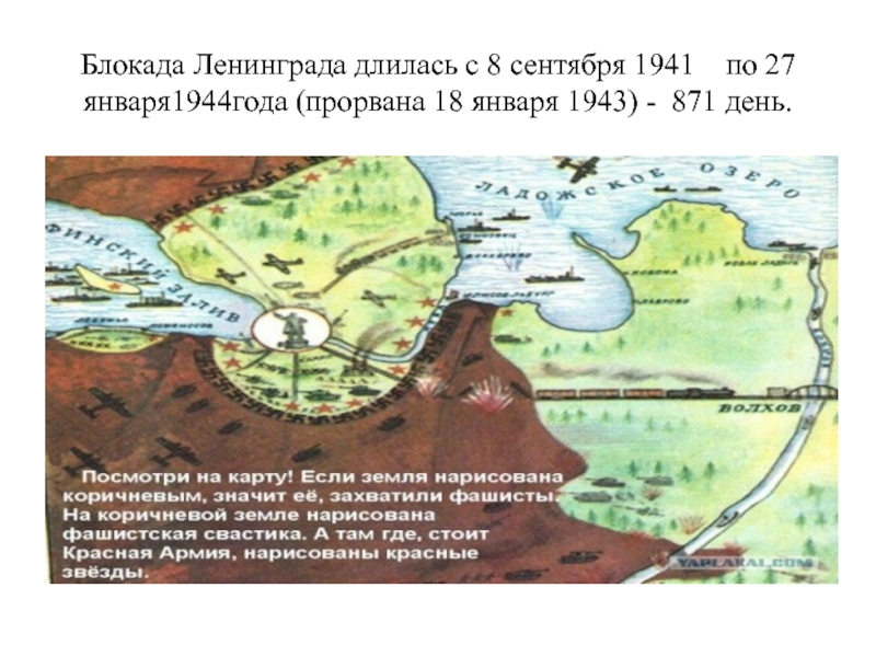 Блокада ленинграда карта окружения