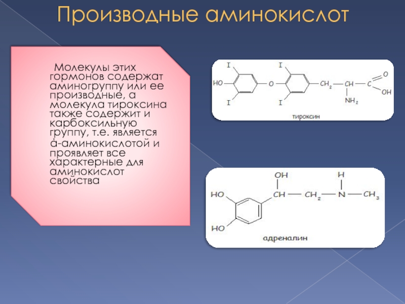 Презентация на тему гормоны химия 10 класс