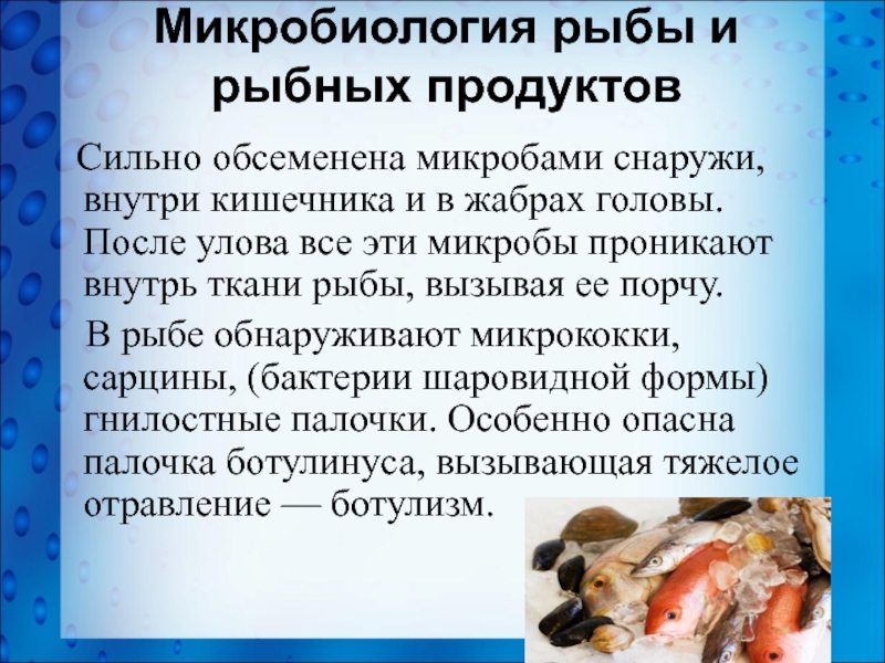 Вызывает порчу пищевых продуктов. Микробиология рыбы и рыбных продуктов. Рыба и рыбные продукты микробы вызывающие порчу. Микробы вызывающие порчу продуктов рыбы и рыбных продуктов. Микроорганизмы вызывающие порчу рыбы и рыбных продуктов.