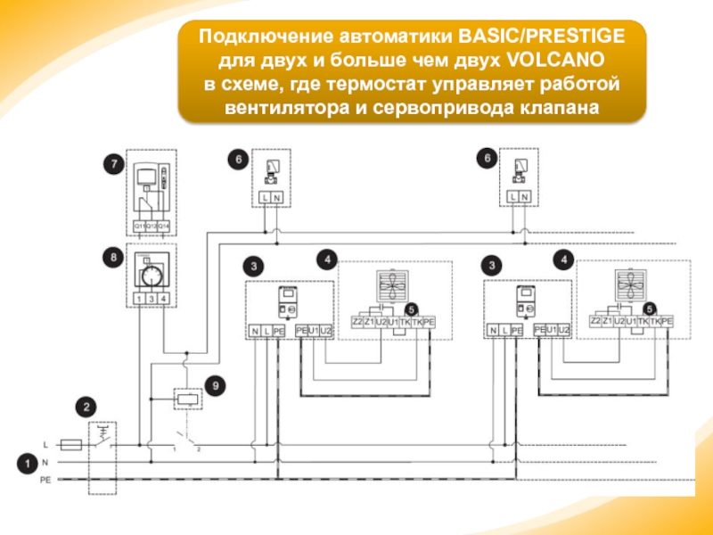 Схема подключения вулкана