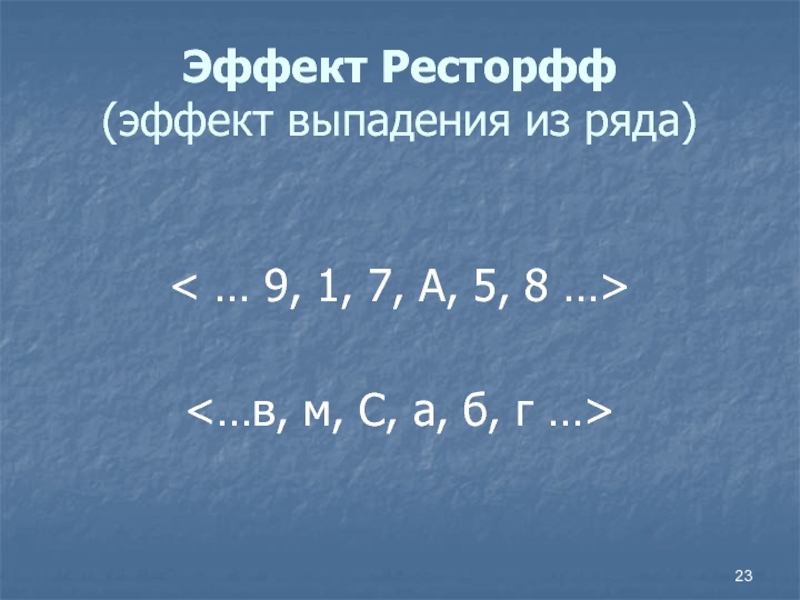 Эффект ресторфф в дизайне