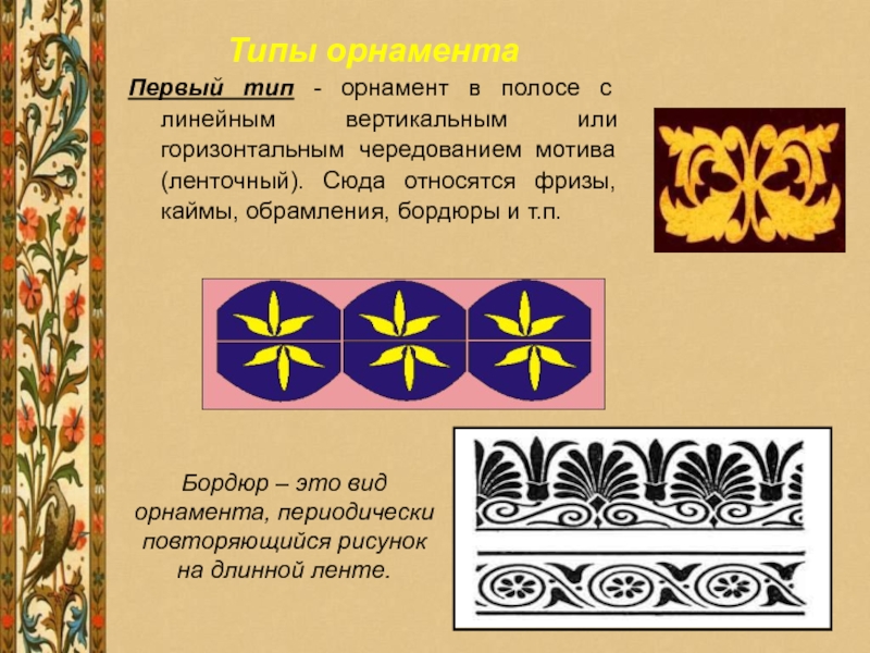 Орнамент виды орнамента презентация