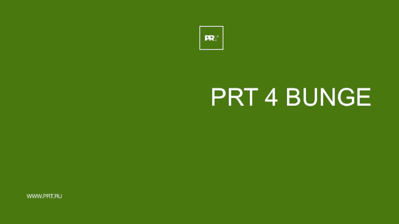 Презентация PRT 4 Bunge