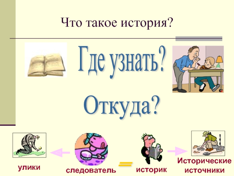 Откуда 3. История. Исторические истории. Что же такое история?. Исторические рассказы.