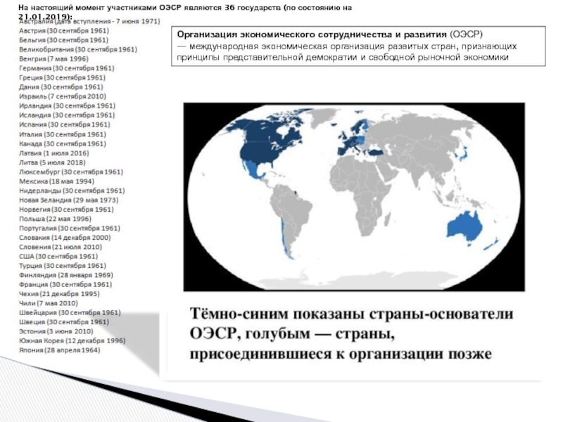 Оэср что это. Организация экономического сотрудничества и развития страны. Организация экономического сотрудничества и развития карта. Страны входящие в организацию ОЭСР.