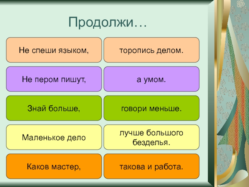 Не торопись отвечать торопись слушать 2 класс литературное чтение на родном языке презентация