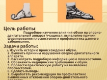 Влияния обуви на опорно-двигательный аппарат учащихся